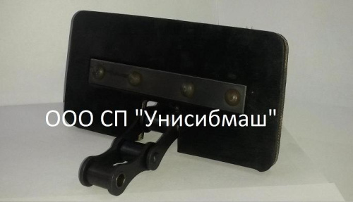 Цепь элеватора зернового Полесье 1218, КЗК 10-0214160 (5,016), 33 скр. 200*100 мм